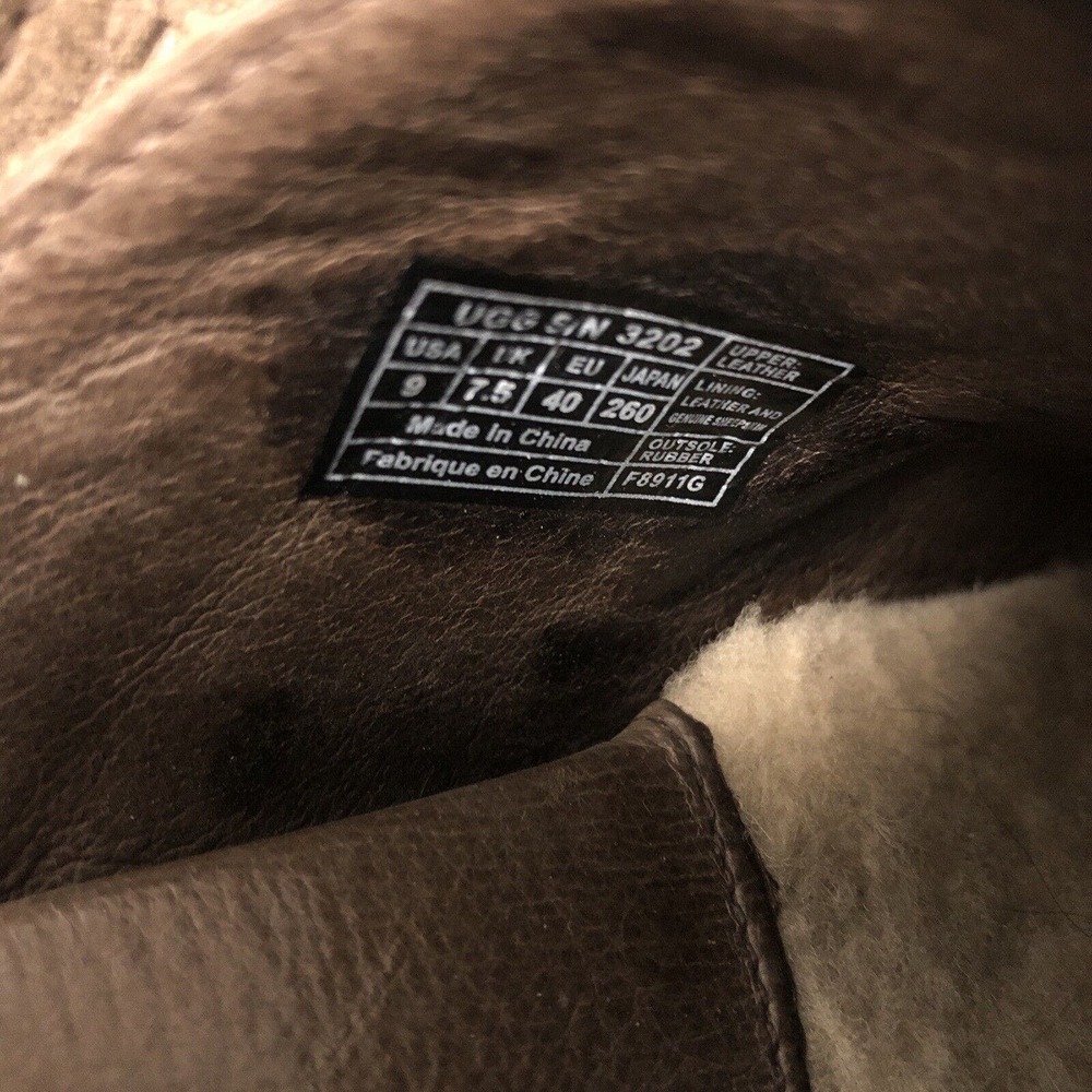 UGG‎ Women's Size 9 Slip On Clogs, Tan Brown Clogs With Wooden Heels - Picture 5 of 9